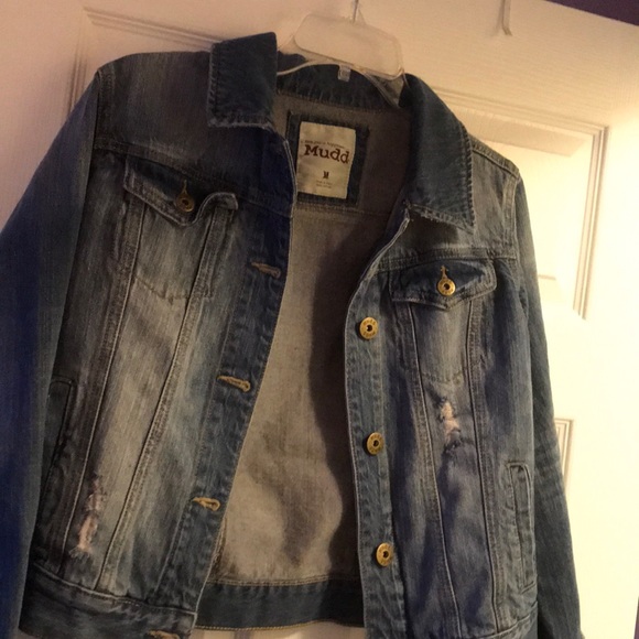 Mudd Distressed Jean Jacket - Picture 2 of 3